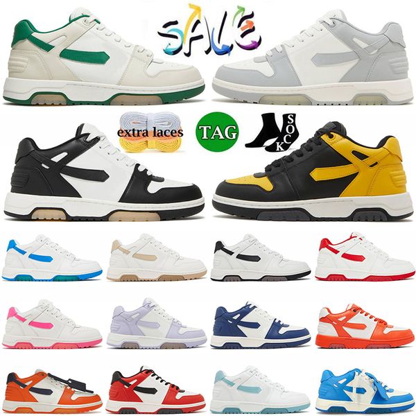 2023 Designer Out Of Office Low Scarpe casual Famous Offs Vintage Skate Sneakers bianche OOO Nero Bianco Pelle blu scuro Dhgates Plate-forme Uomo Donna Coach Trainers 45