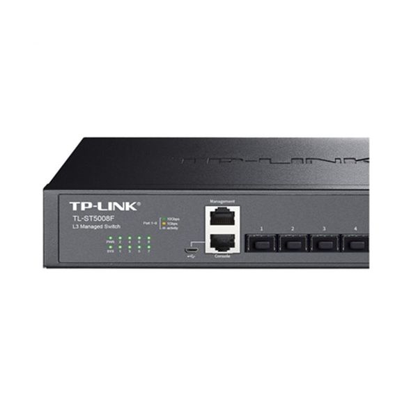 Switchs TPLINK 10GBE Switch SFP+ 10G All 8*10000MBPS 3Layer Network TLST5008F Internet Hub Web Management NAS Core Networking