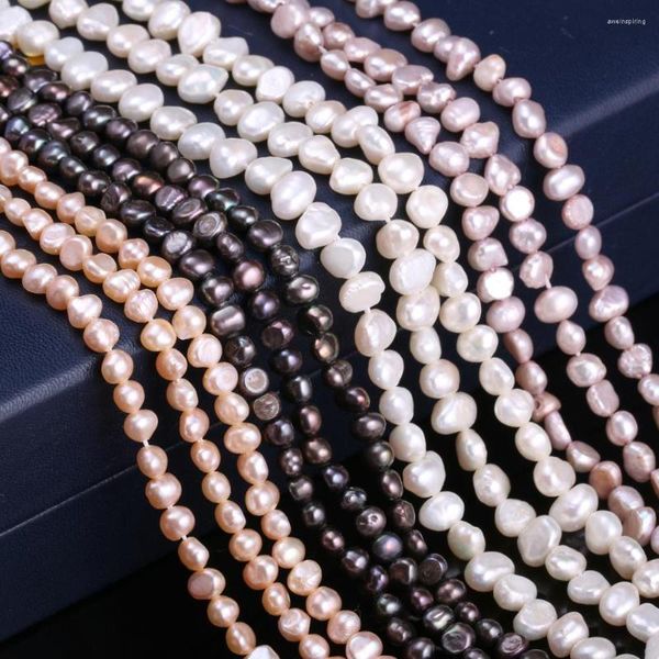 Perlen natürliche Süßwasserperle unregelmäßige lose 4–5 mm für Schmuckherstellung DIY Armband Ohrring Halskette Zubehör