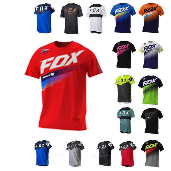 T-shirt da uomo 2023 Maglie da discesa da uomo BAT Fox Mountain Bike Camicie MTB Offroad DH Maglia da moto Motocross Abbigliamento sportivo Bici da corsa