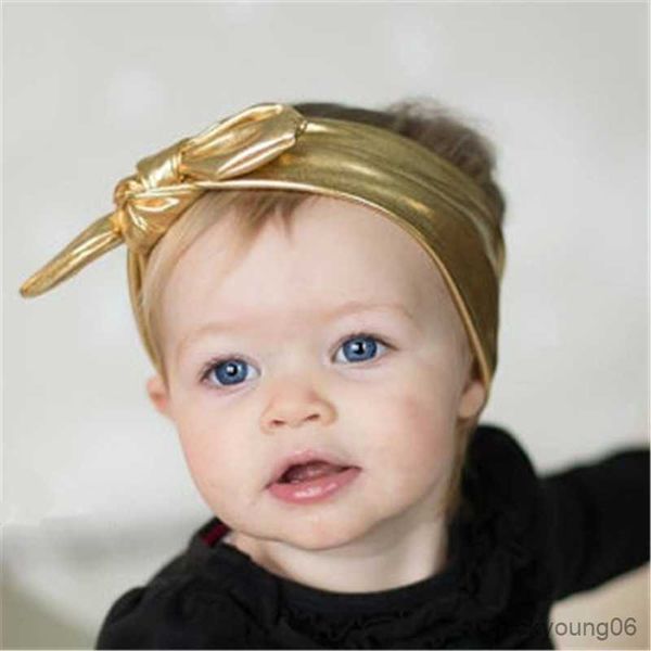 Acessórios para cabelo Faixa de orelha bronzeada infantil Faixa elástica Faixa para bebê menina