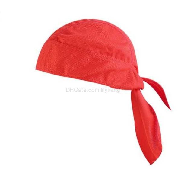 Atmungsaktive Piratenkopfwickel Bandana Männer Frauen absorbieren Schweiß Radfahren Kappe Sport unter Helm Liner Hut Rennrad Stirnband MTB Kopfbedeckung Caps Großhandel