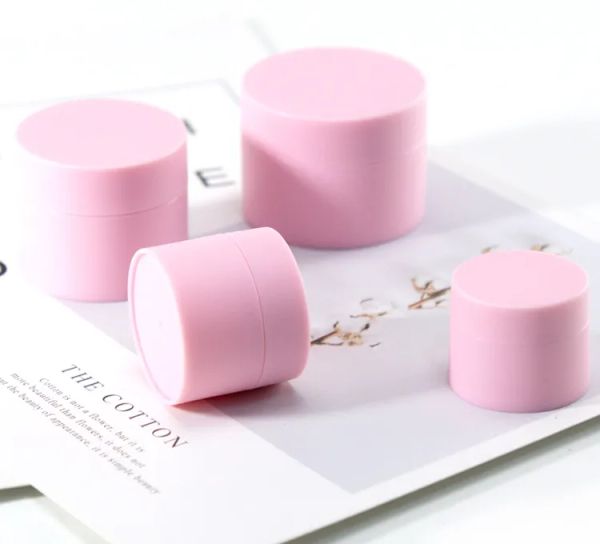 15g 20g 30g 50g Bottiglia di PP all'ingrosso Vasetti di crema cosmetica con coperchio Contenitore vuoto per lozione Bottiglie di imballaggio bianco blu rosa nero