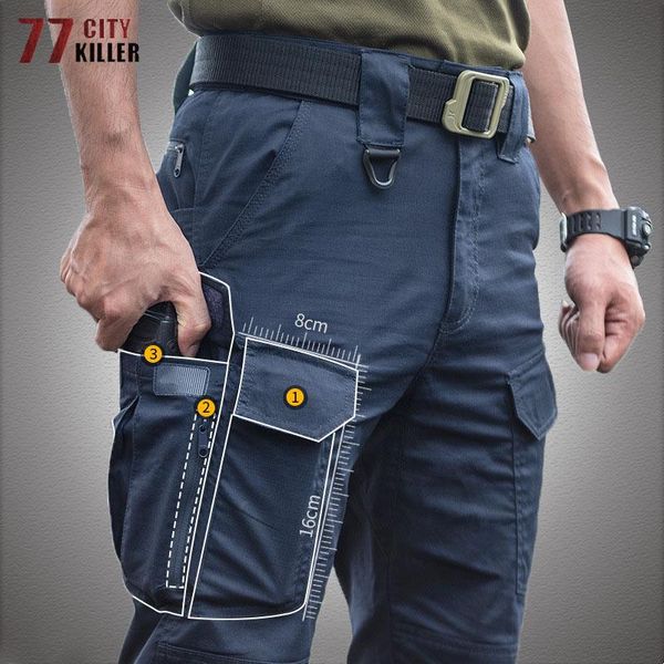 Pantaloni Pantaloni tattici Ix10 Pantaloni da uomo nuovi impermeabili militari Pantaloni da combattimento elasticizzati multitasche di qualità maschile Pantaloni da jogging da uomo