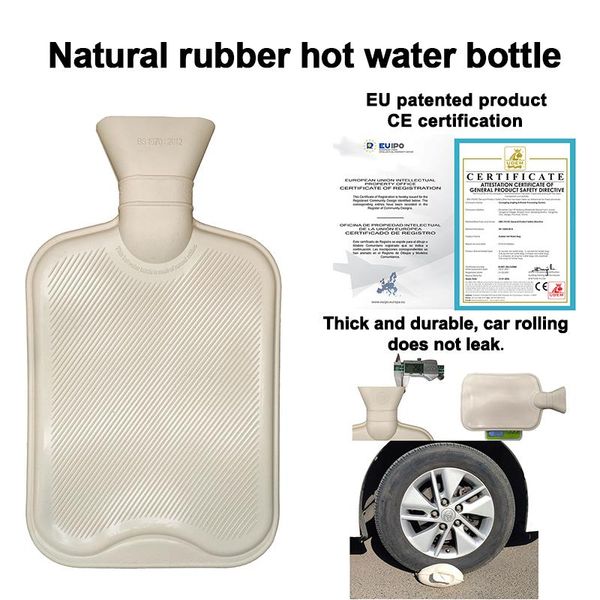 Heizungen Hot Water Flasche CE Zertifizierung 2 l dicker Gummi mit Deckung für Mädchen Frauen Periode Schmerz Kinder Bett Bauch Beutel Hand Fußwärmer