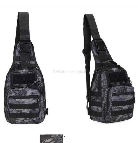 Fashion sling shoulder Pack Uomo Donna Sport Impermeabile Chest Bag Unisex Marsupi Ladies Chest Packs Camouflage Molle Tactical Army Airsoft zaino