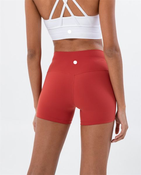 Lu Lu Yoga-Outfit Damen-Shorts Laufen Eng anliegend Radfahren Übung Erwachsene Hohe Taille Fiess Wear Mädchen Elastische Hotpants Skinny Sportbekleidung Schnell