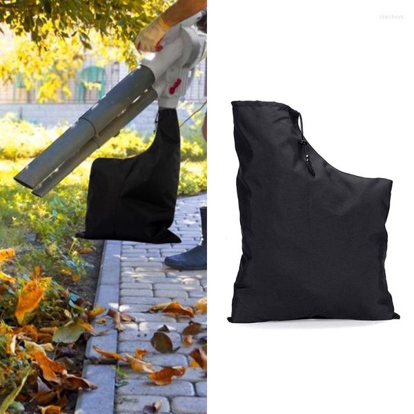 Sacos de armazenamento Soprador de folhas a vácuo Saco com zíper sólido À prova d'água Limpador de folhas Saco de coleta Ferramentas de jardim ao ar livre