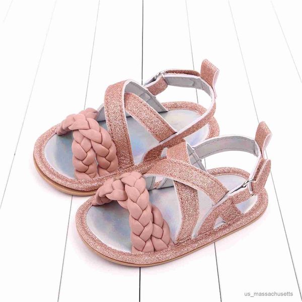 Sandálias de verão para crianças de verão infantil infantil meninas sandálias fundo plano leve respirável sólido R230603