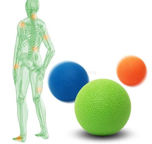 TPE Solido Duro Palla per massaggio ai piedi Relax Alleviare Recupero della fatica Allenamento Massaggiatore Roller Lacrosse Body Hockey Ball Sollievo dal dolore Fascia Ball