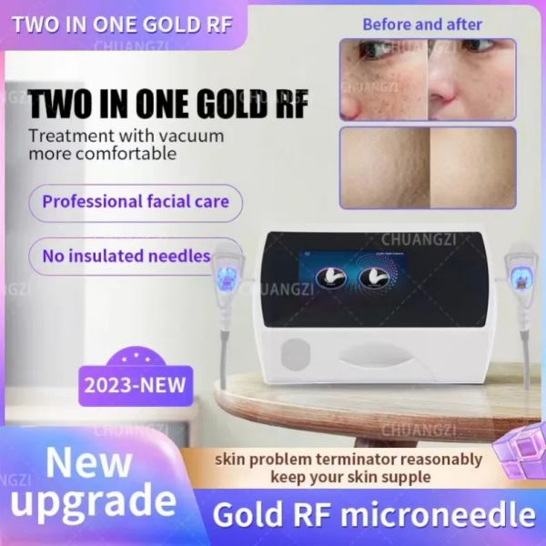 Il nuovo 2 IN1 MicroNeedle Face Liftting Stretch RF THERMAL Beauty Machine Attrezzatura per il viso Rimozione delle rughe Mark Acne