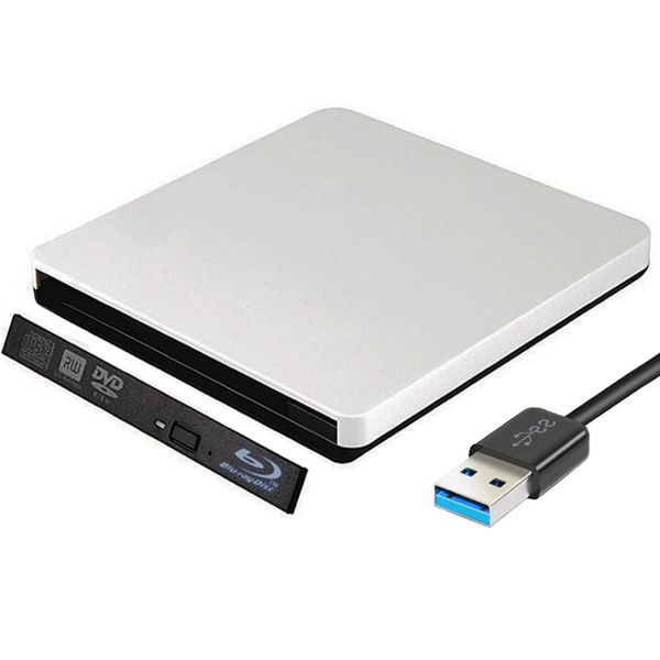Drives 12,7 мм USB 3.0 Внешний DVD RW Bluray Case для настольного настольного компьютера для ноутбука