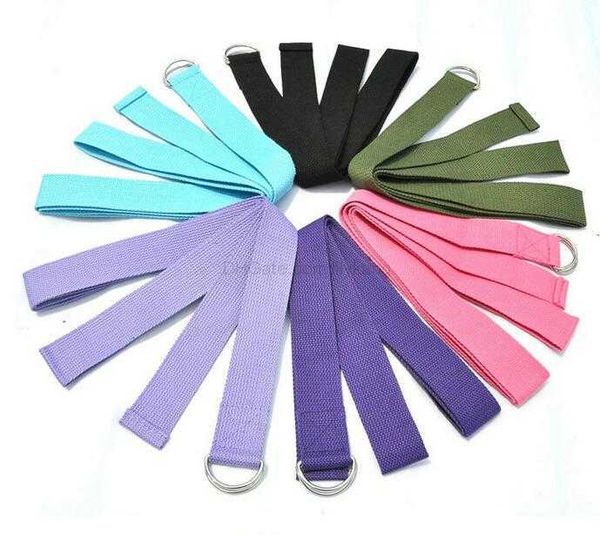 Yoga stretch pull rope Cinghie Cintura da allenamento Fitness Palestra D-Ring Yoga Pilates Resistance Bands Yoga Resistance Loop circle