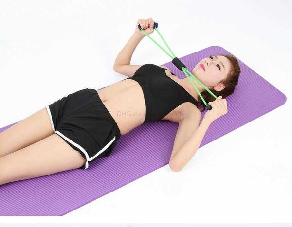 Yoga Egzersiz Direnç Bantları Tüp Yoga Egzersiz Göğüs Genişletici 8 Tip Moda Vücut Binası Fitness Ekipmanı Aracı