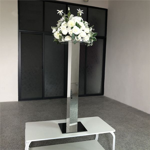 Hochzeit Metall Blume Rechteck Rack Stehen Geometrische Vase Display Rahmen Party Straße Führen Pflanzen Home Rake Dekoration imake949