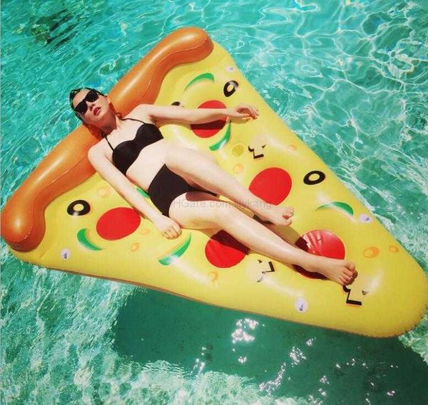 Gonfiabile Pizza Galleggianti Materasso Piscina Per Adulti Giocattolo Galleggiante Acqua Aria Divano Letto Pvc Piscina Salotto Zattera Barca Giocattoli Da Spiaggia All'aperto