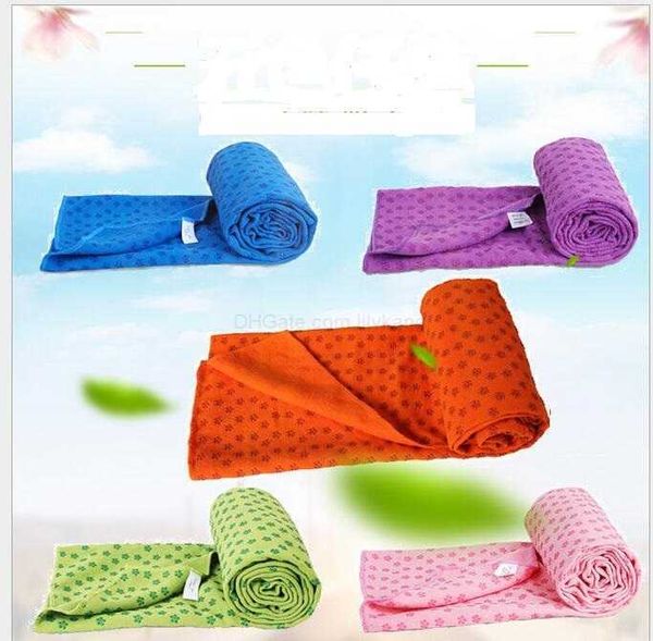 Mikrofiber Yoga Mat Havlu Yoga Egzersizi Yok Mat Havlu Taşımalı Mesh Çantası Yüksek Emici Mikrofiber Salonu Battaniyesi Havlu Alkingline