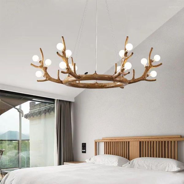 Подвесные лампы северная дизайнерская гостиная ветвь люстра творческая модная столовая лампа