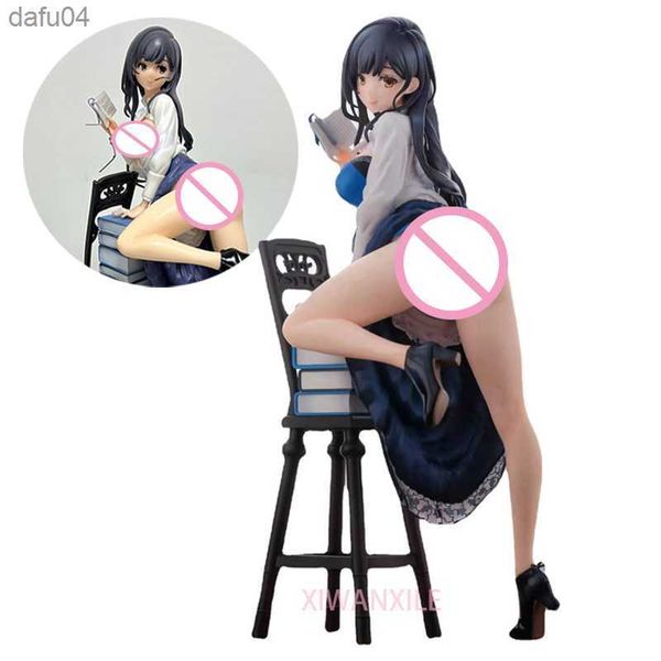 27cm Native Creators The Literary Type Anime Figure Book Girl Akemi Mikoto Anime giapponese Sexy Girl Action Figure Bambola per adulti Toy L230522