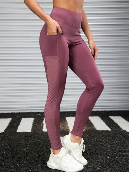 Leggings da donna Summer Women Gym Legging Sport Fitness con pantaloni tascabili Fashion Femme Vita alta Abbigliamento da yoga Drop