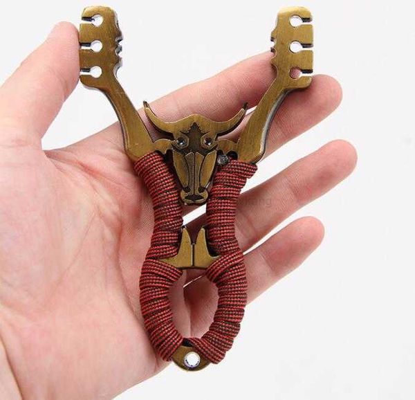 Leistungsstarke Bull Tauren Slingshot Sling Shot Pocket Outdoor Katapult Schießspiele Spielzeug Jagd Slingshots - Hohe Qualität Kostenloser Versand