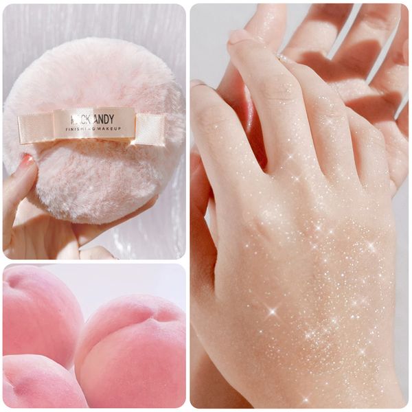 Spugne Applicatori Cotton Highlighter Makeup Powder Puff Plush Peach Ball Loose Setting Body Foundation Sponge Cosmetic Tools 230602