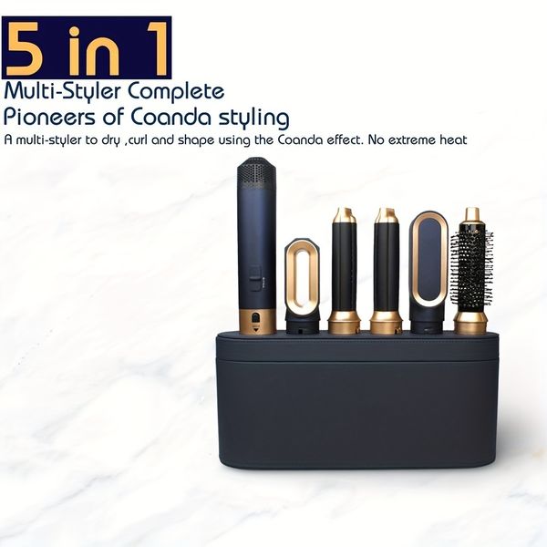 Фены для волос Фен Multi Styler 5 в 1 Выпрямитель для щипцов для завивки волос с щеткой Фен для 230602