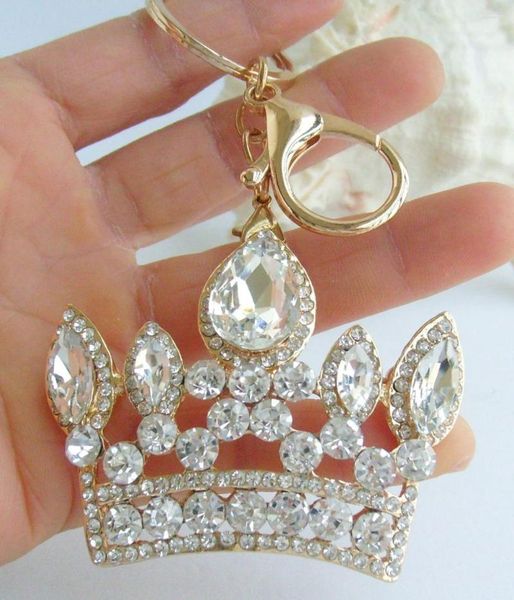 КЛАЧИНЫ Goldtone Crown Crown Bulchain Подвеска Clear Clystone Crystal K05050C8