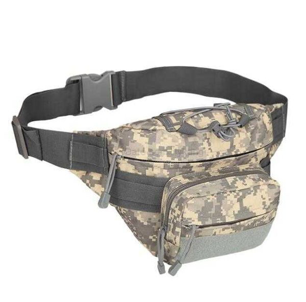 Multifunzionale Outdoor Pesca Ciclismo Marsupi Outdoor Fanny Marsupio regolabile Army Tactical Sling Chest Bag Molle Belt Pouch Gym Fitness storage Packs