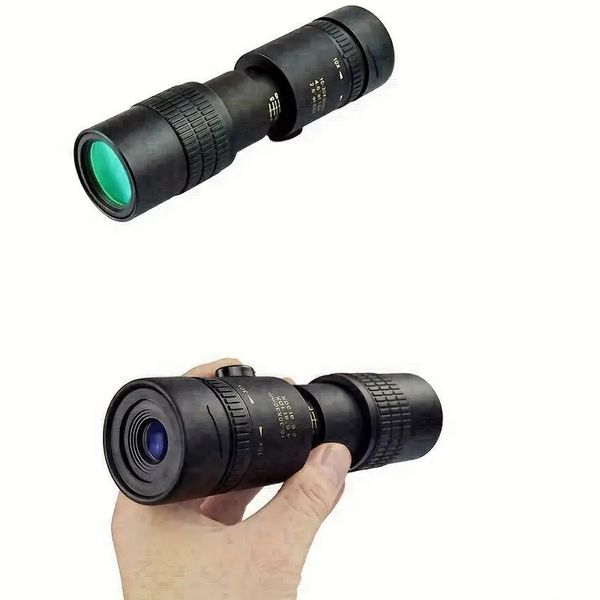 10-30 * 30 Monoculari da esterno, Telescopio monoculare portatile Zoom 10-30x30 Telescopio Prisma ottico Scope per caccia Viaggi Campeggio Mini telescopio