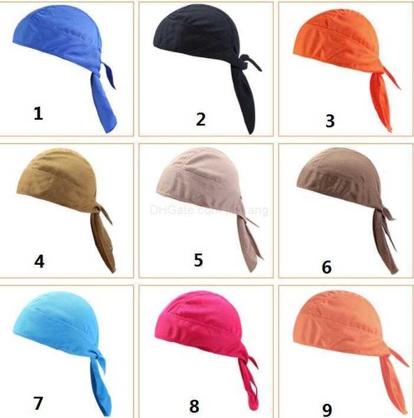 Uomo Bici Bicicletta Ciclismo Berretto da pirata Fascia per capelli Sciarpa da donna Bandana Cappello da montagna Tattico di raffreddamento Tappi traspiranti Protezione UV Copricapo da pirata Turbante