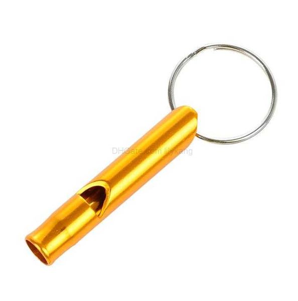 Hot New Outdoor Survival Whistle Emergency Camping Kit Escursionismo Outdoor mini fischietto in metallo Gadget sport edc training fischietti