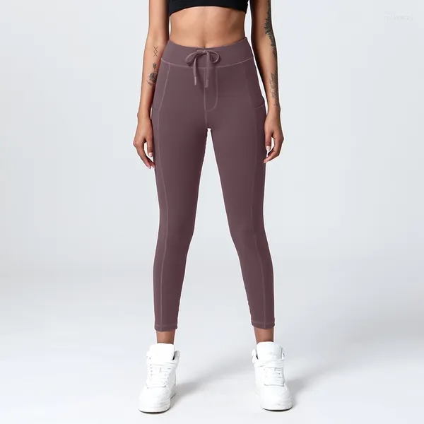 Pantaloni attivi X-HERR Leggings tascabili con coulisse per donna Pantaloni da allenamento in palestra a vita alta 2023 Sport atletici Leggins da allenamento