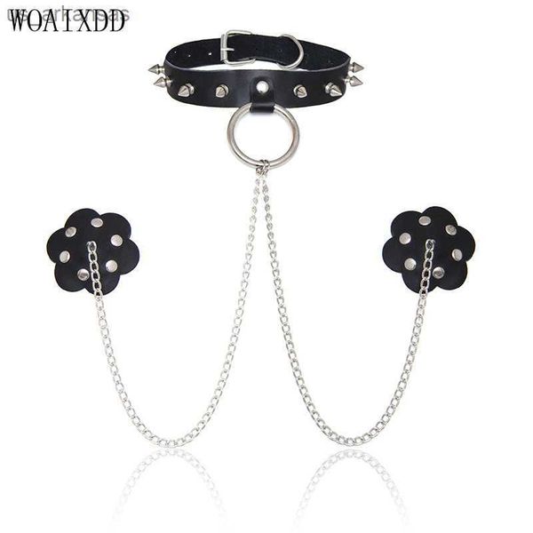 Sexy Mode Damen Accessoires Chained Black Pasties Brustbezüge BH Nippelabdeckung Günstiger Preis 2022 Neu L230523