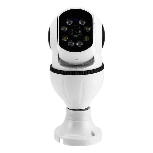 5G 2MP E27 Lâmpada Lâmpada Câmera Interior Wifi Câmera de Segurança Visão Noturna Cor Humana Rastreamento Automático Vídeo IP Socket Monitor