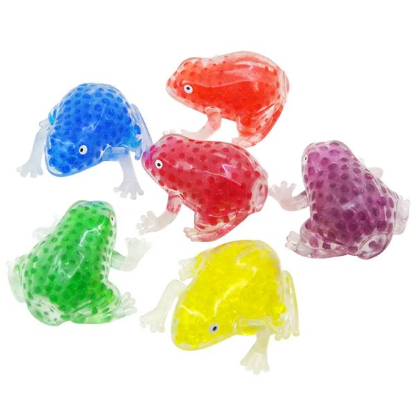 Squishy Frog Fidget Toy Waters Beads Squish Ball Antist Stress -Venting Balls Смешные игрушки для снятия стресса игрушки декомпрессия игрушки