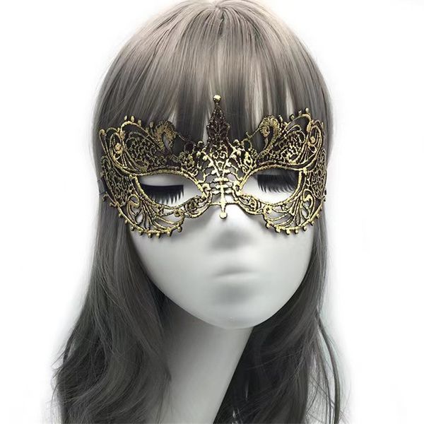 New Party Lace Mask One Eye Pointed Princess Sexy Half Face Eye Mask Makeup Ball Maschera di Halloween MJ-0003-AE