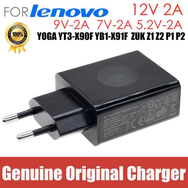 Adapter Original 12V 2A 5.2V 2A 7V 2A 24W für Lenovo Telefon Tablet Ladegerät Laptop AC -Adapter Yoga Yt3x90f YB1X91F SC13 ZUK Z1 Z1 Z2 P1 P2