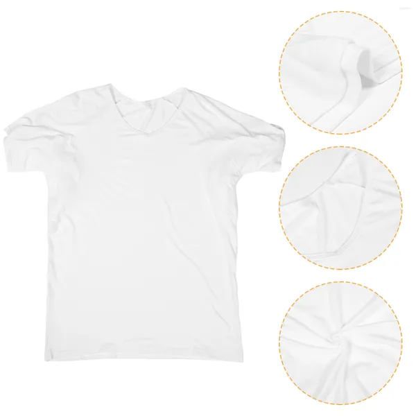 Camisetas masculinas manga curta à prova de suor camiseta masculina confortável sob as axilas