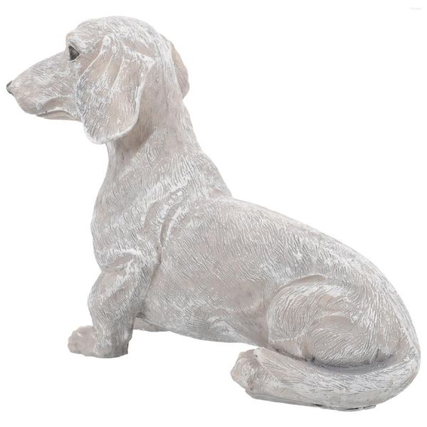 Decorações de jardim resina estátua de animal decoração cachorro desktop cachorro artesanato ornamento escultura estatueta decoração de casa