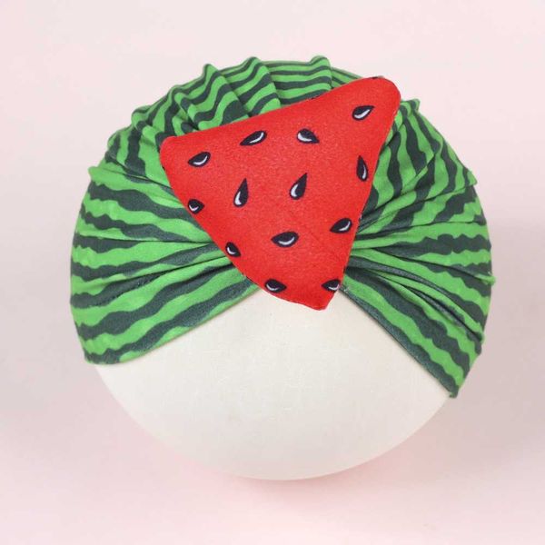 2PCS Haarschmuck Kinderhut Baby Wassermelone Fetal Bowtie Indisches Neugeborenes