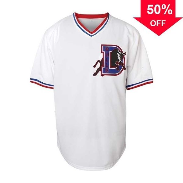 Xflsp GlnMitNess #8 DAVIS Durham Bulls Jersey Shirt Custom Baseball Jerseys Any Name and Number Double Stitched