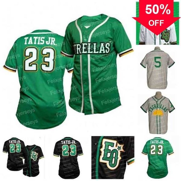 Xflsp GlaC202 23 Fernando Tatis Jr. 22 Miguel Sano Estrellas Orientales Jersey 1953 Road LIDOM Squadra di baseball dominicana Custom For Mens Womens Youth Double