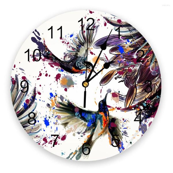 Настенные часы чернила колибри картинки часы современный дизайн