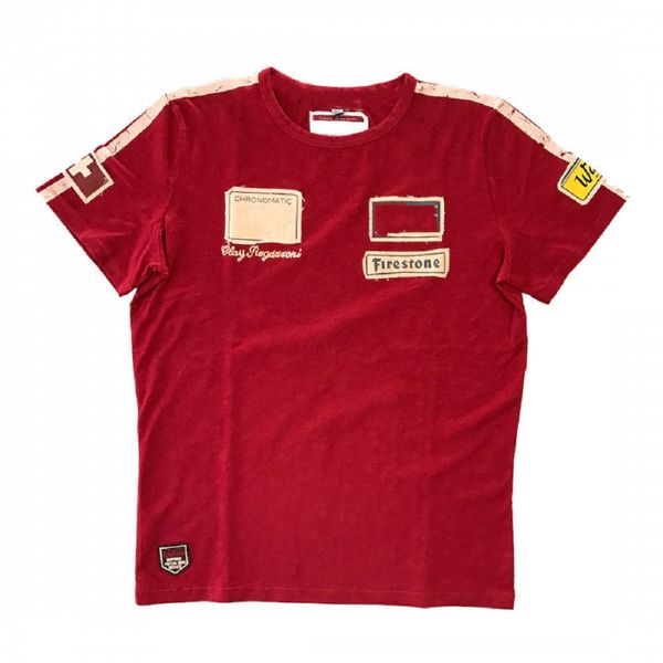 2023 Nuove magliette della squadra di F1 da uomo e da donna 1974 Swiss Formula One Clay Regazzoni Retro Commemorativa Sport Casual Manica corta 3d Girocollo Top per adulti