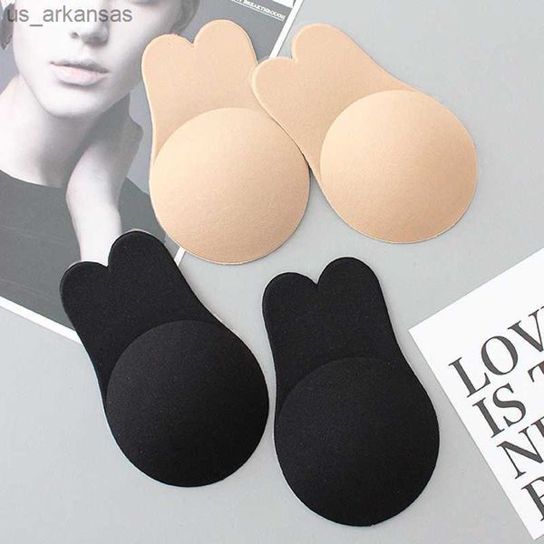 Sutiã Roseheart Black Skin para Íntimo Seio Feminino Pastoso Invisível Adesivo Peitoral Mamilo Silicone Almofada de Seio 2 peças Braseiro L230523