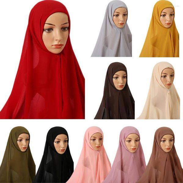 Ethnische Kleidung One Piece Amira Instant Hijab Frauen Muslim Chiffon Underscarf Cap Turban Schleier Kopfbedeckung Islamische Bandage Bonnet Hijabs