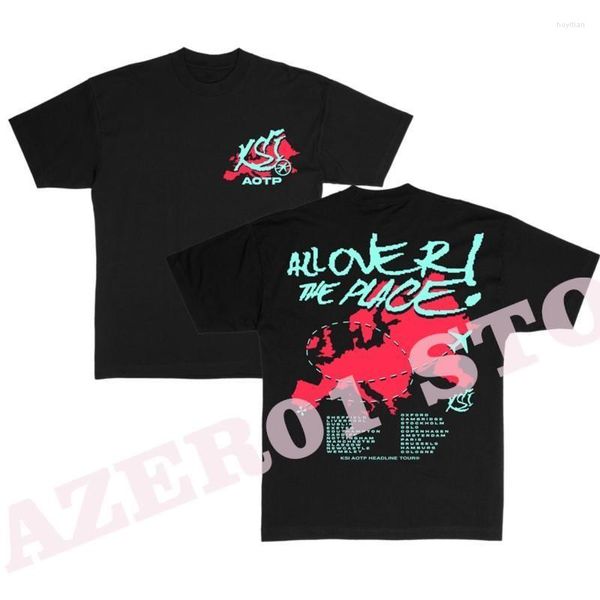 Männer T Shirts KSI T-shirt Aotp Reise Planet T Sommer Frauen Oansatz Kurzarm T-shirt männer Hip Hop Streetwear kleidung