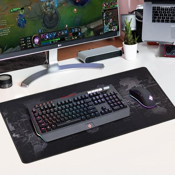 Mouse Pads Bilek Rests 2023 Gaming Pad PC Bilgisayar için Büyük Oyuncu Büyük Mat Mousepad XXL Halı Yüzey Mause Klavye Masası