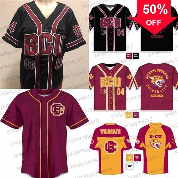 XFLSP Glamit Mens Bethune Cookman University University Jersey Jersey Custm